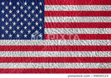 abstract leather texture with the flag 99699124
