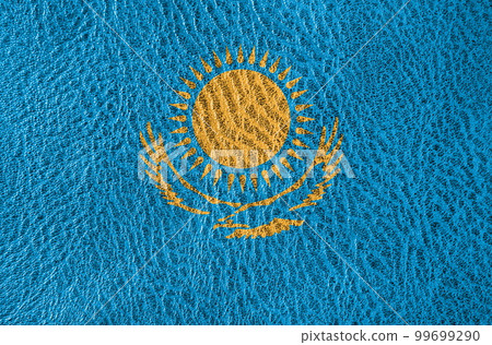 abstract leather texture with the flag 99699290