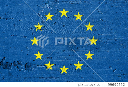 Country flag painted on the wall Country flag painted on the wall 99699532
