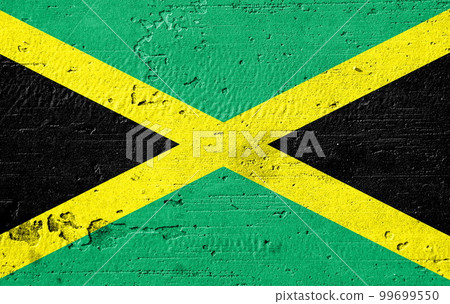 Country flag painted on the wall 99699550