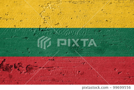 Country flag painted on the wall Country flag painted on the wall 99699556