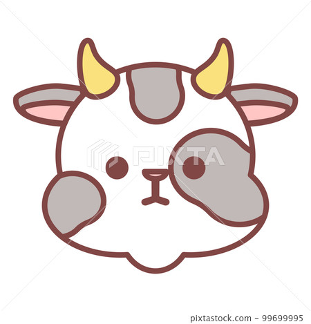 可愛的牛的變形的插圖 99699995