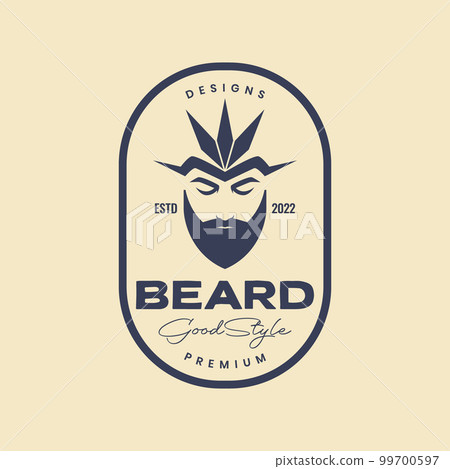 young man bearded with headgear art badge vintage logo design vector icon illustration young man bearded with headgear art badge vintage logo design vector icon illustration 99700597