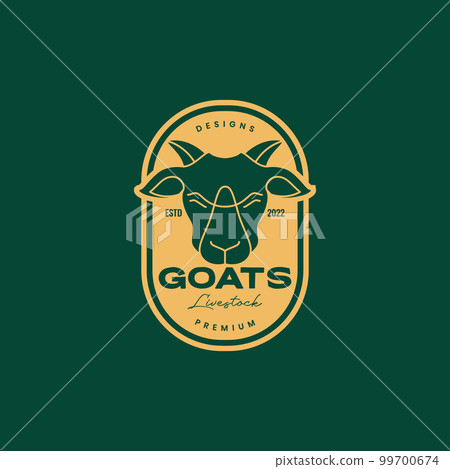 head goat cattle farm milk meat badge vintage logo design vector icon illustration head goat cattle farm milk meat badge vintage logo design vector icon illustration 99700674