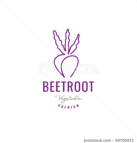 vegetable cooking beetroot fresh lines art minimal logo design icon vector illustration vegetable cooking beetroot fresh lines art minimal logo design icon vector illustration 99700955