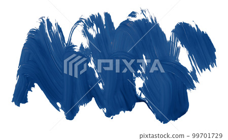 Shiny blue brush isolated on white background. 99701729