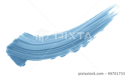 Shiny light blue brush isolated on white background. Shiny light blue brush isolated on white background. 99701733