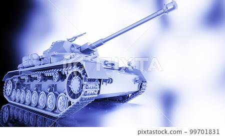 坦克坦克藍色和白色圖像 99701831