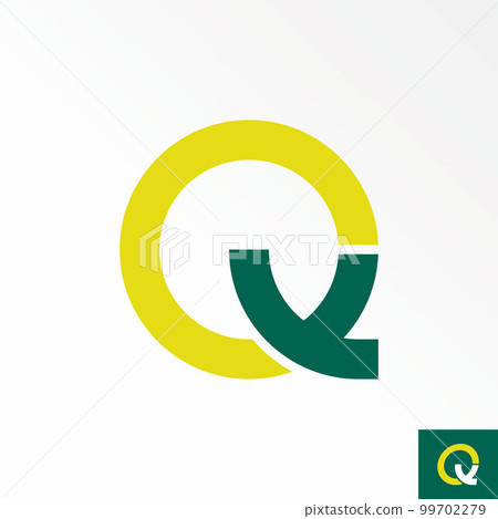 Simple and unique letter or word Q sans serif line font 3D shadow image graphic icon logo design abstract concept vector stock. Can be used as a symbol related to initial or monogram 99702279