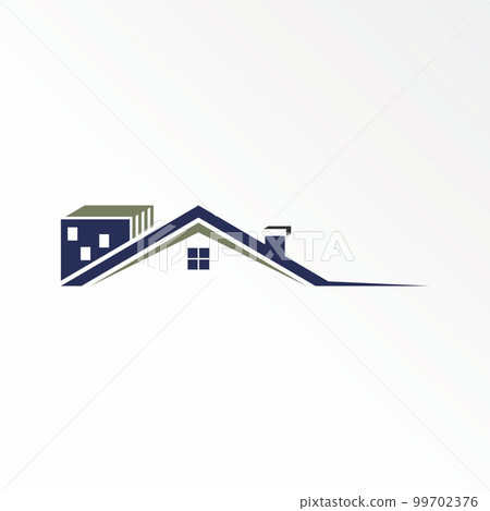Simple and unique Roof house and building like town image graphic icon logo design abstract concept vector stock. Can be used as a symbol related to home or property Simple and unique Roof house and building like town image graphic icon logo design abstract concept vector stock. Can be used as a symbol related to home or property 99702376
