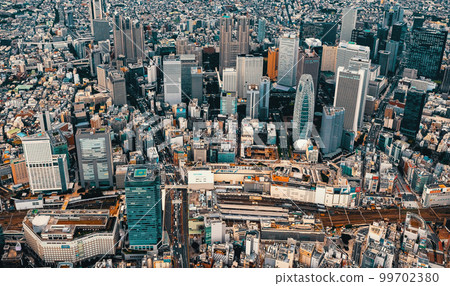 Aerial view of Shinjuku, Tokyo, Japan 99702380
