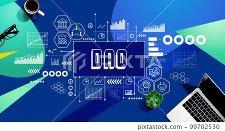 DAO theme with laptop computer 99702530