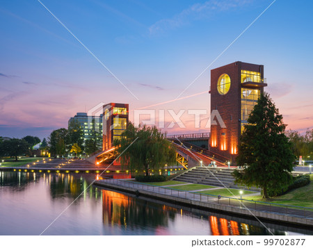 富山_環水公園夜景 富山_環水公園夜景 99702877