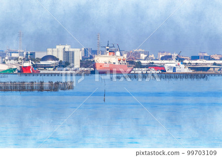 Scenery of Funabashi Antarctic research ship Shirase HIRASE5002 99703109