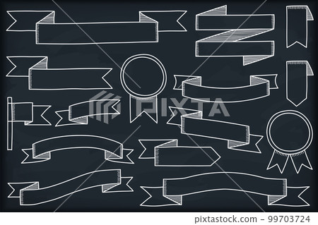 Hand Drawn Ribbons Hand Drawn Ribbons 99703724