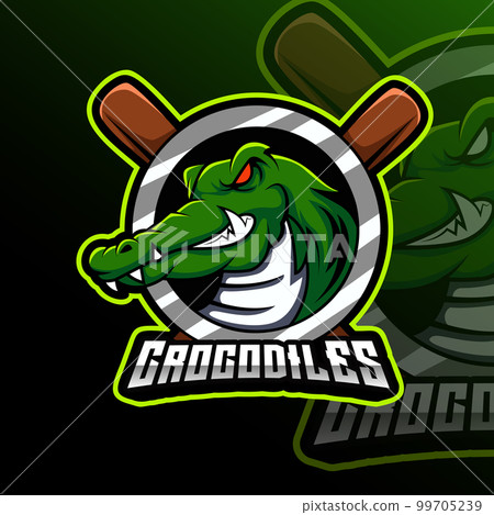 Crocodiles Baseball Animal Team Badge 99705239