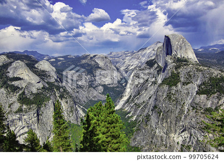 Scenery from Glacier Point, Half Dome, Yosemite National Park, USA 99705624