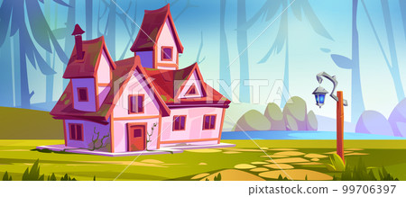 Nice rural house on forest glade near lake Nice rural house on forest glade near lake 99706397