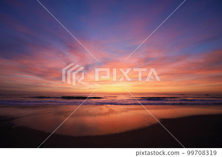 Sunrise Sky and Sea, Ibaraki Prefecture 99708319