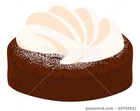 Gateau Chocolat 淋上大量鮮奶油 99708681