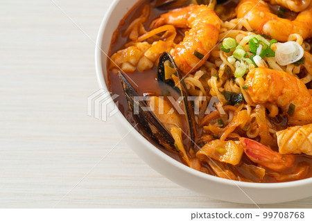 Jjamppong -  Korean Seafood Noodle Soup 99708768