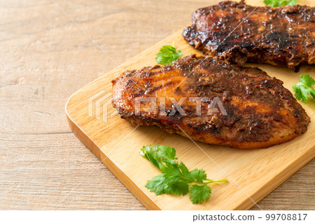 spicy grilled jamaican jerk chicken spicy grilled jamaican jerk chicken 99708817