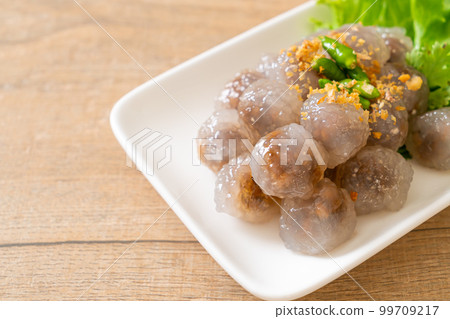 Steamed Tapioca Dumplings with Pork Steamed Tapioca Dumplings with Pork 99709217