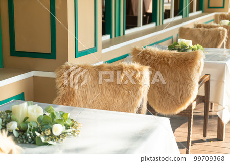 beautiful dinning chair on outdoor space 99709368