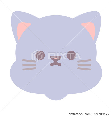 Deformed illustration of a cute cat Deformed illustration of a cute cat 99709477