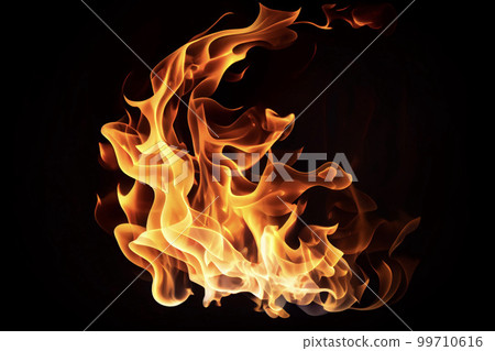 圖片素材：燃燒的火焰圖片 99710616