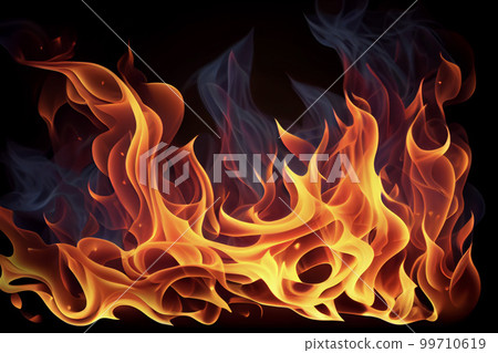 Image material: Burning flame image 99710619