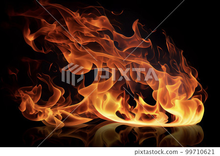 圖片素材：燃燒的火焰圖片 99710621
