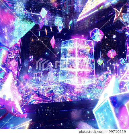 Image material: Futuristic abstract glitter background 99710659