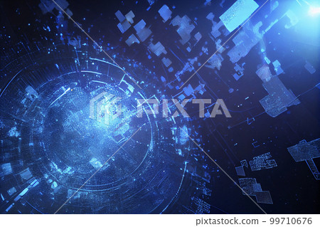 圖片素材：未來派抽象閃光背景 99710676