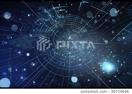 Image material: Futuristic abstract glitter background 99710686