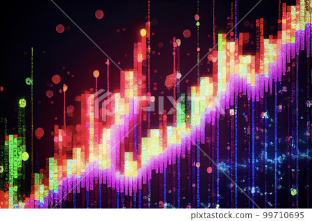 Image material: image of stock investment and stock price chart 99710695