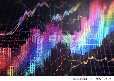 Image material: image of stock investment and stock price chart 99710696