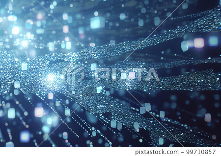 Background material: particle abstract background of futuristic particles and glitter Background material: particle abstract background of futuristic particles and glitter 99710857