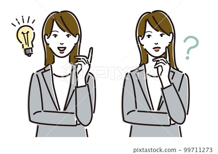 解決問題 Hatena 燈泡女商務人士 99711273