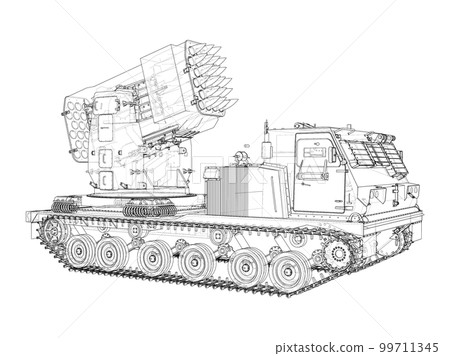 Military track missle system 99711345