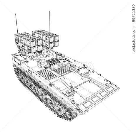 Military track missle system 99711380