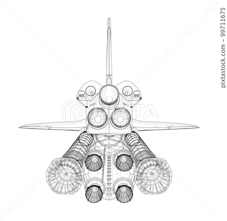 Rocket carrying space shuttle 99711675