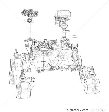 Mars Rover. 3d illustration 99711833