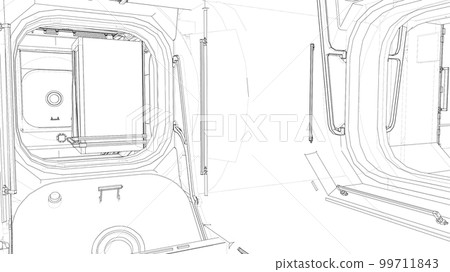 Interior of the space station Interior of the space station 99711843