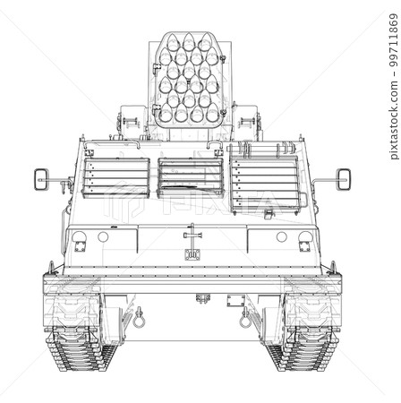 Military track missle system 99711869