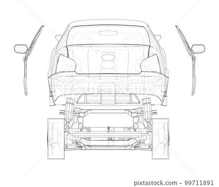 Assembling electric car Assembling electric car 99711891