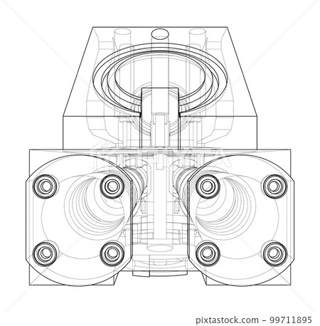 Abstract industry object concept 99711895