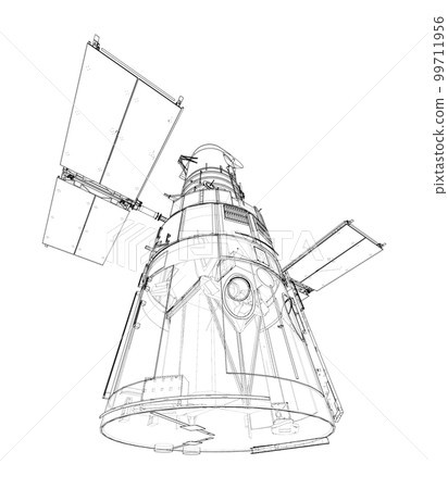 Hubble space telescope. Sattellite 99711956