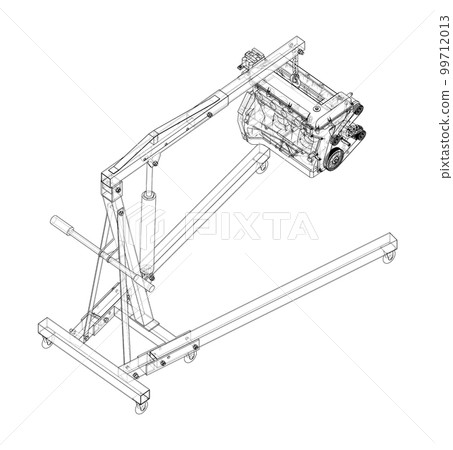 Engine hoist with engine Engine hoist with engine 99712013