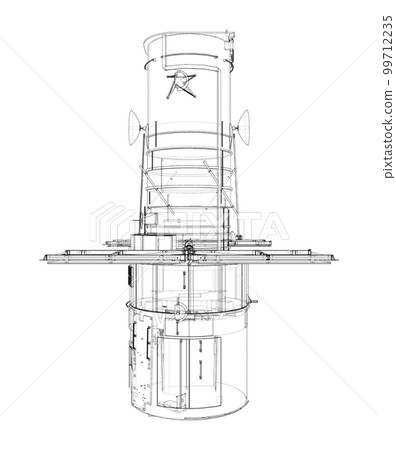 Hubble space telescope. Sattellite 99712235